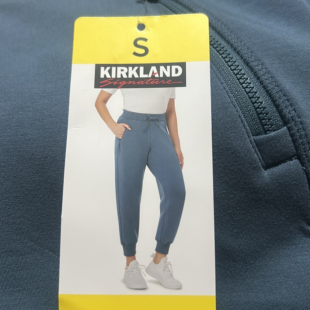 Kirkland Signature Ladies Active Joggers Blue Size L NWT - Picture 3 of 8